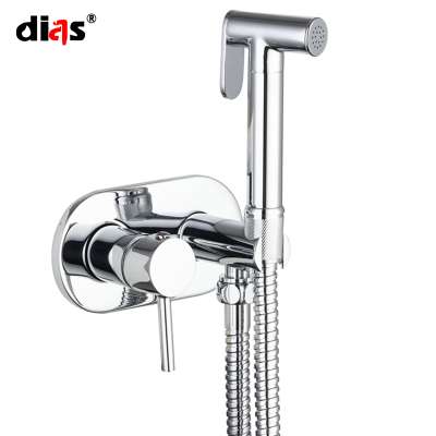 Hot Selling Brass  Shattaf Set recessed faucet,Bidet Spray With shower Hose bathroom accessories