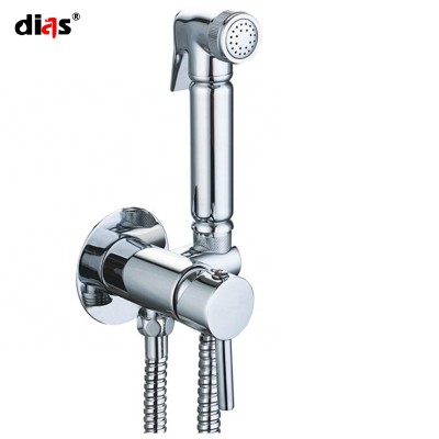 bidet mixer set handheld Spray Shattaf Set Muslim market brass shower bidet set with mixer adapter with best quality