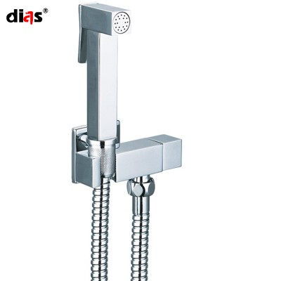 bathroom accessories Brass Shattaf Bidet water tap Cloth Diaper Sprayer Set click on/off shattaf set for wholesale